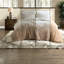 Ensembles de literie chauds et confortables, double fausse fourrure en polyester pour la maison