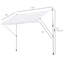 Auvent de patio manuel rétractable blanc-65287359