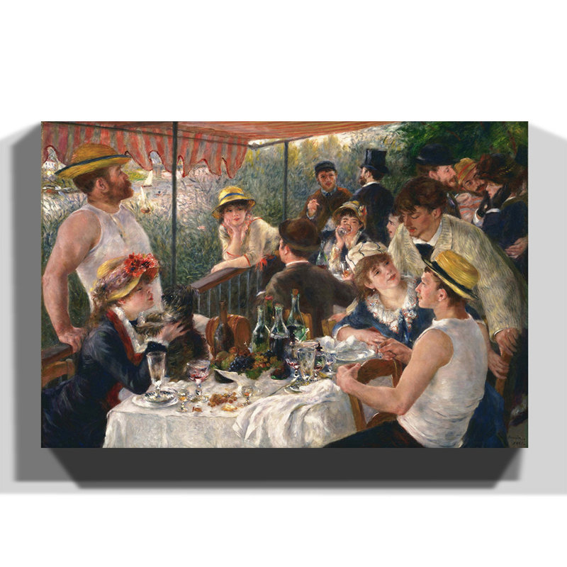 Luncheon of the Boating Party by - Wrapped Canvas, 50cm H x 76cm W