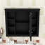 Armoire de salle de bain murale moderne Yanali avec miroir et rangement multi-tablettes-433235709