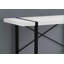 Bureaux, bureau industriel moderne L 49 po bureau d'ordinateur portable en métal stratifié blanc noir | Blanc | Panneau de particules-580192024-580192228