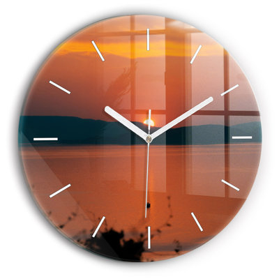 Glass Wall Clock