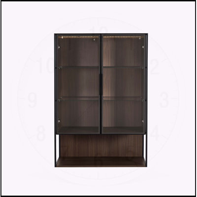 Vitrine lumineuse moderne minimaliste pour différentes pièces, rehaussant le décor