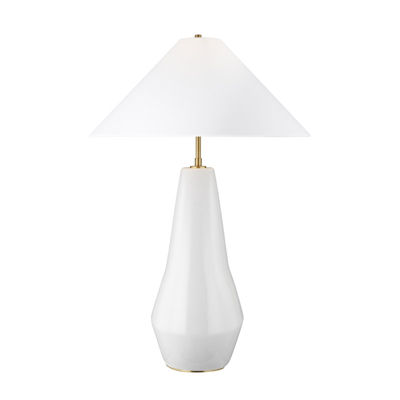 Ceramic Lamp, Arctic White, 31.5" H x 21" W x 21" D