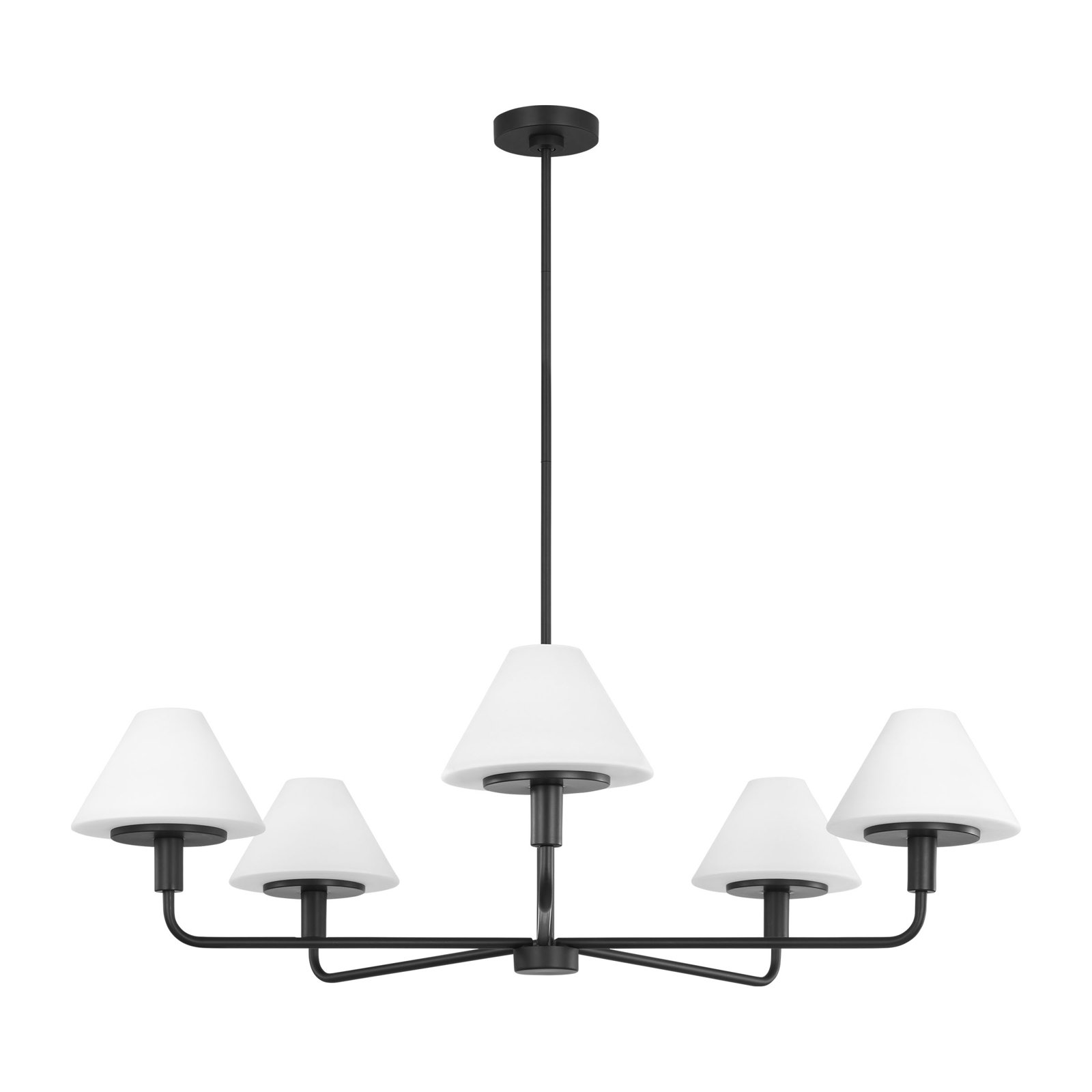 Kristin 5-Light Chandelier, Midnight Black