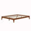 Base de lit plateforme en bois avec support en lattes de bois-1960579140