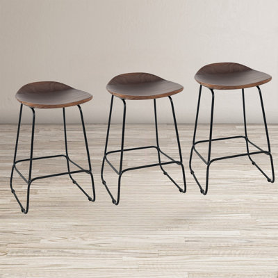 Gordonsville Counter Stool with Metal Frame