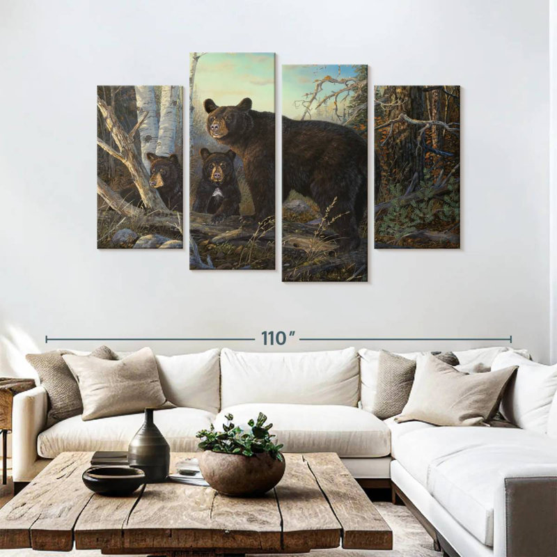 Brampt Absolutely Wild - Black Bear, 54" H x 84" W