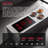 Tecasa 30 Inch 4 Burners Induction Cooktop, Built In with Boost Function and Touch Control, Black
