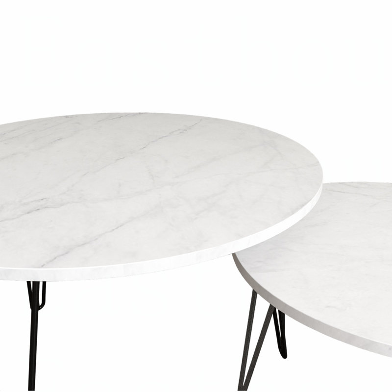 Nesting Coffee Table, White