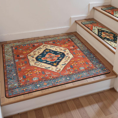 Tapis d'escalier antidérapant carré en caoutchouc