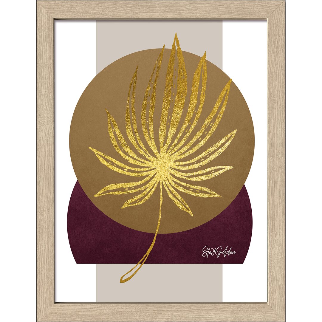 Gerahmtes Poster Golden Leaf I