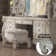Carvajal Transitional 7-Drawer Vanity Desk with Oversized Scrolled Legs