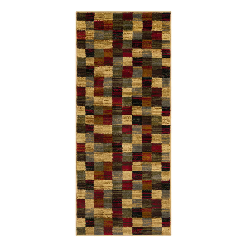 Adetomiwa Performance Abstract Indoor Rug, Runner 2' x 5'1"