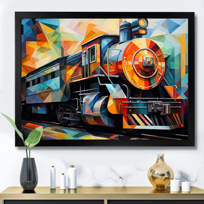 " Abstract Train Cubist Expressions I "
