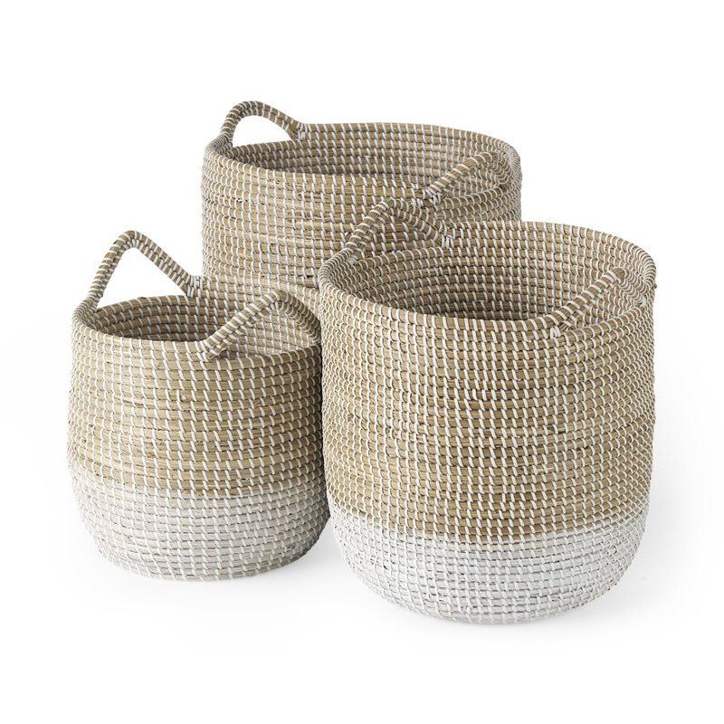 Ensemble de 3 paniers en osier