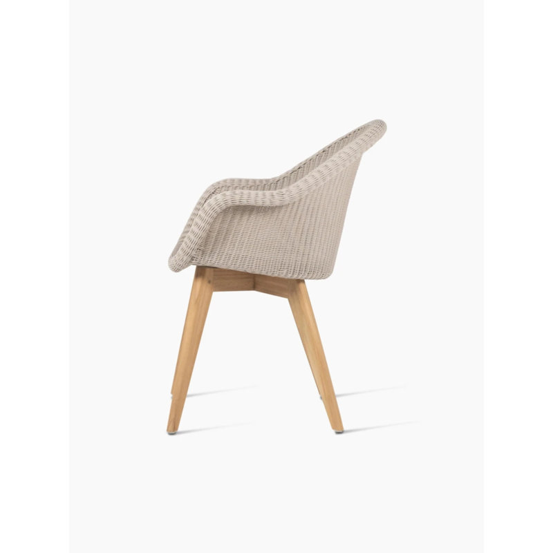 Edgard Outdoor Dining Armchair, Beige
