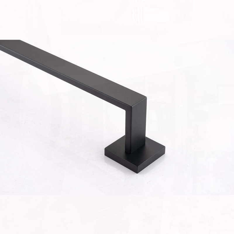 4-Piece Stainless Steel Bathroom Hardware Set, Matte Black