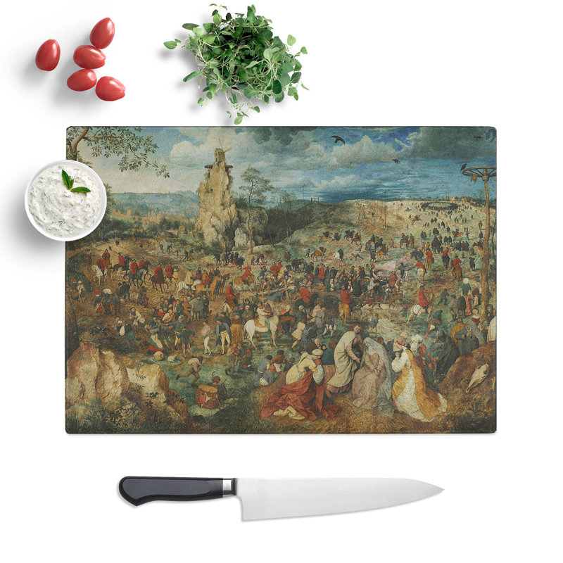 Christ Carrying the Cross by Pieter Bruegel the Elder Chopping Board, 0.4cm H x 28.5cm W x 39cm L
