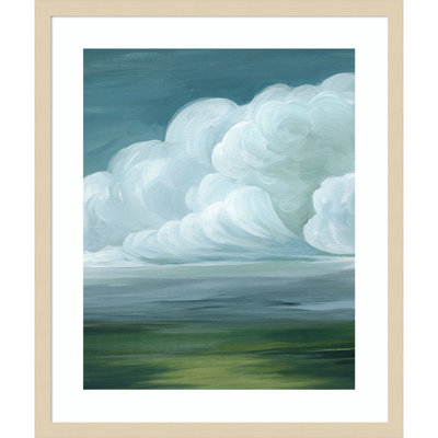 «Coming Rainstorm II» par Grace Popp, impression sur bois encadrée