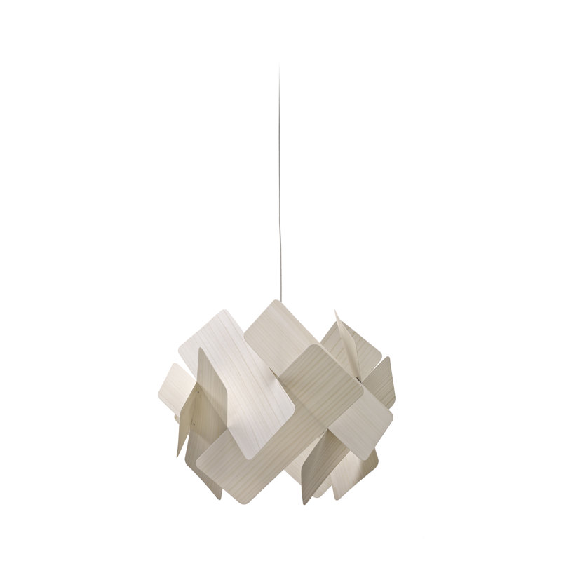 1 - Light Pendant, Ivory White, E26 Base, Matte Black