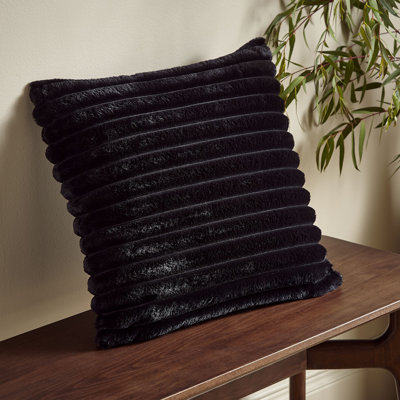 Cosy Ribbed Faux Fur Cushion Cover
