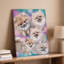 Toile dans un tableau fantaisiste Awash avec des teintes pastel vibrantes d'art mural-901035893
