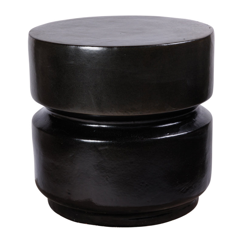 Ceramics Accent Stool, Iron Semi-Gloss