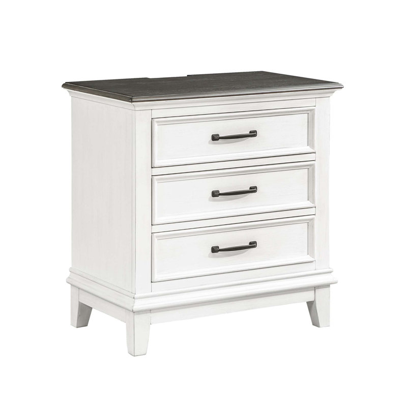 Table de chevet 3 tiroirs Classic Farmhouse