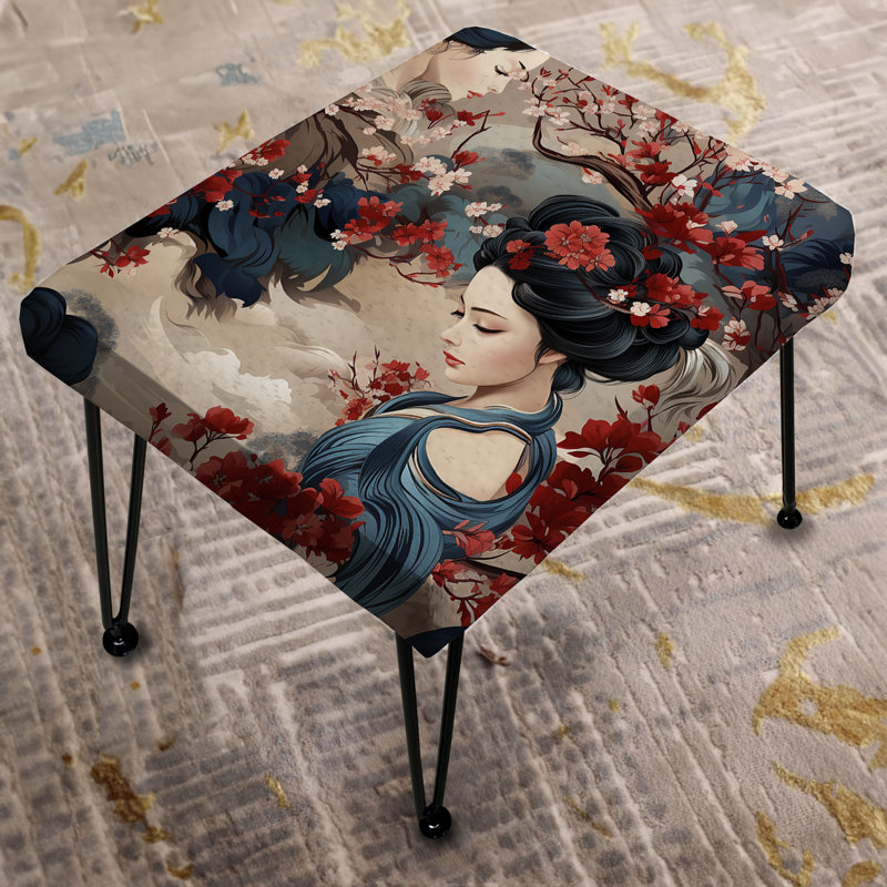 Geisha Grace - Oriental Rectangle Ottoman