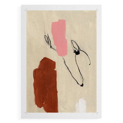 Terra Rosa Abstract I -Canvas Print Only - NOT FRAMED