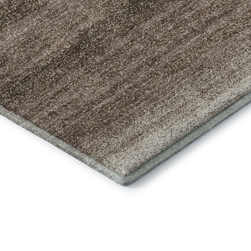 Premium Machine Washable Diskin AMF1033 Striped Rug, Rectangle 3' x 5'