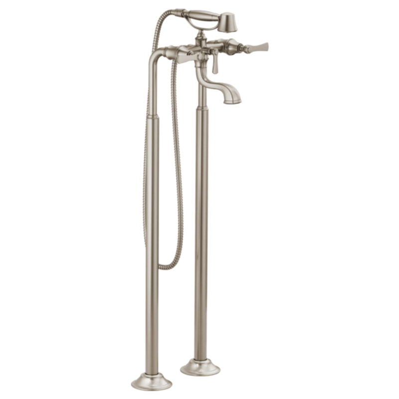 Rook® Two-Handle Tub Filler Trim Kit With Lever Handles, Luxe Nickel