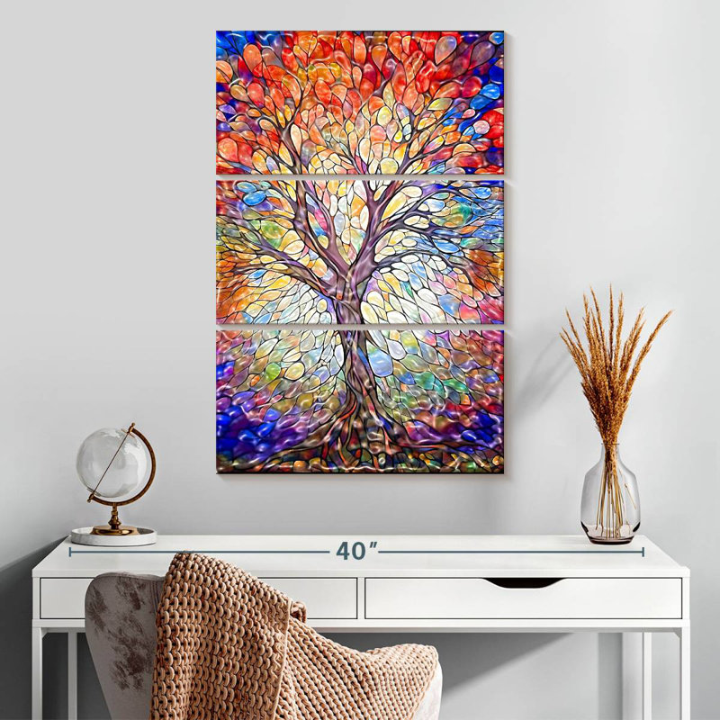 Harnek Tao Of Life - arbre de la Fresque, H 32 po x l 20 po