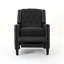 Upholstered Accent Chair with buttom tufted back and nails decoration