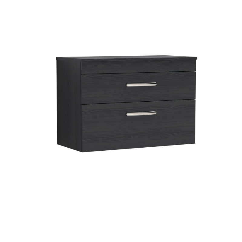 Athena 80.5cm Single Bathroom Vanity Base Only, Hacienda Black