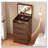 3 Drawers Vanity Desk with Plip Top Mirror,Small Make Up Vanity Set with Visible Glass Desktop-983942390
