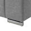 Fauteuil rembourré en tissu tissé gris clair