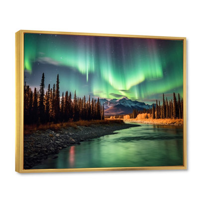 «Yukon Northern Lights Beauty I», reproduction sur toile