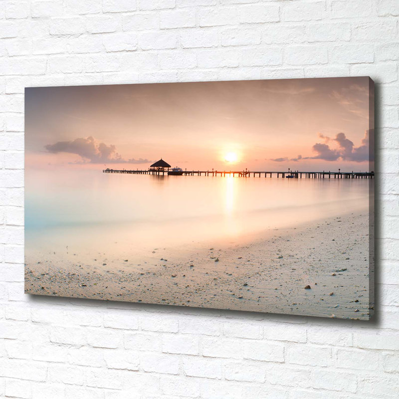 Maldives Beach - Wrapped Canvas Print