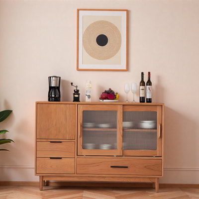 Japanese-Style Minimalist Home Accent Cabinet
