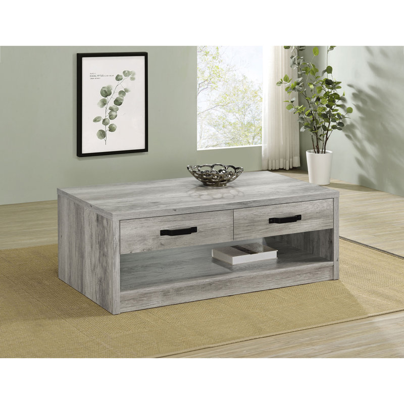 Table basse à 2 tiroirs Nuberg Grey Driftwood
