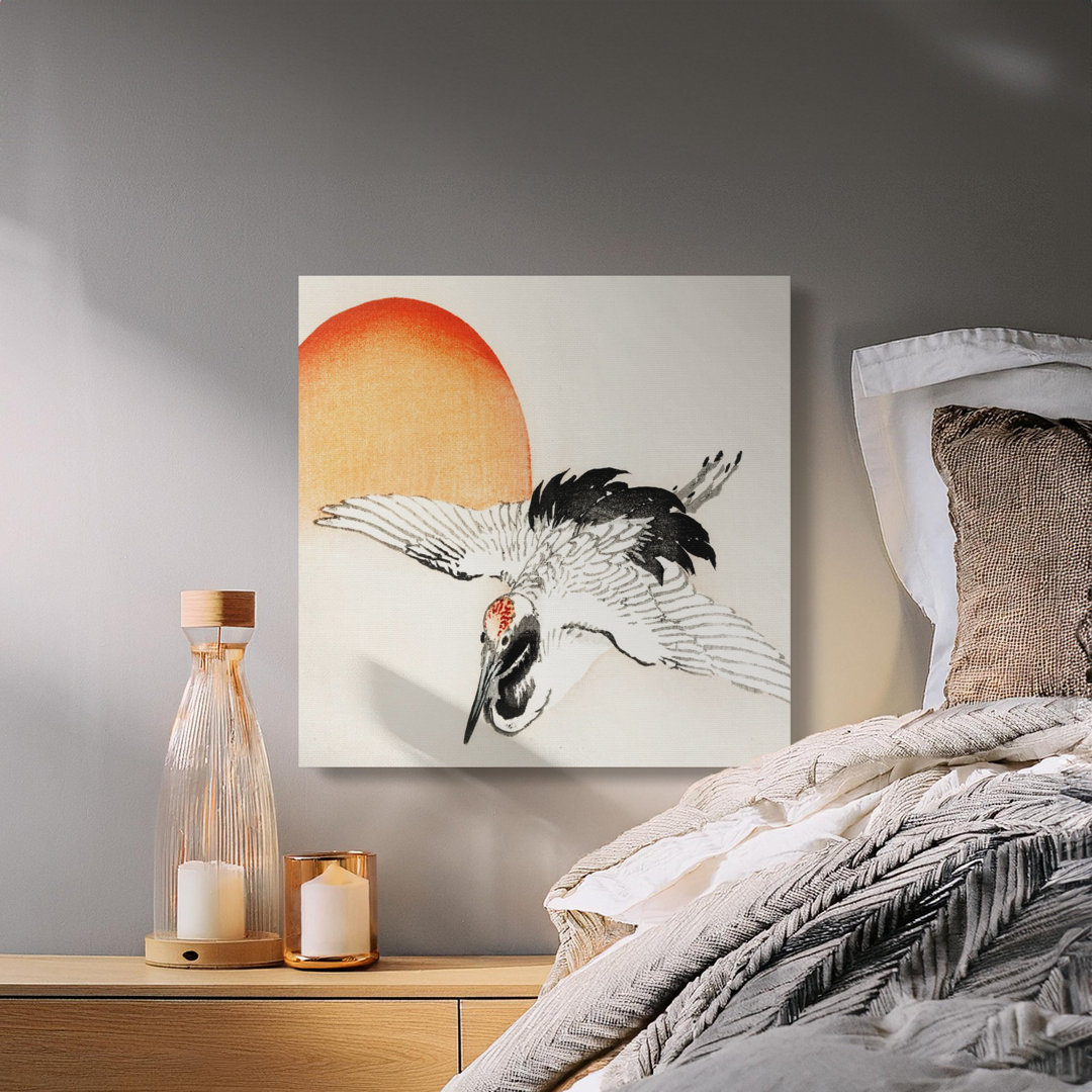 Elegant Japanese Crane Wall Art