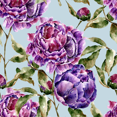 Somerby " Seamless Pattern With Flowers " by Rina_Ro Painting Print