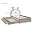 Charmant lit plateforme tapissier avec lit gigogne et rangement, pour les chambres de rêve-1286694662-1286694660