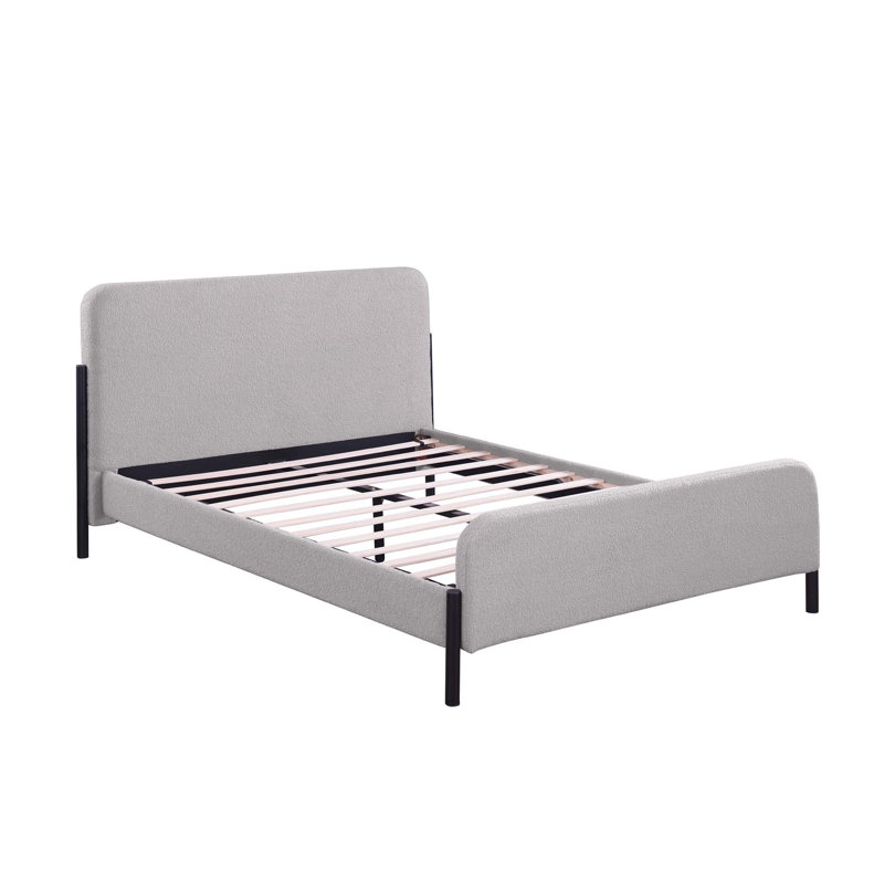 Bed, Kingsize (5'), Light Grey