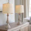 Lampe de table traditionnelle antique de 24,5 po Shaunte convenant au salon, à la chambre à coucher, au bureau et à la table de chevet