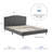 Applewhite Upholstered Metal Platform Bed-1458467405-1458467406
