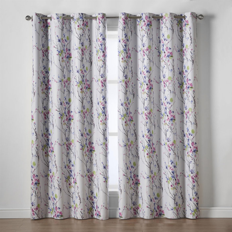 Lauryn Room Darkening Curtain Pair, 168cm W x 137cm L