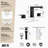 KES Bathroom Sink Faucet Widespread cUPC with Supply Hoses and 2 Handles with Drain Assembly Matte Black-106239947